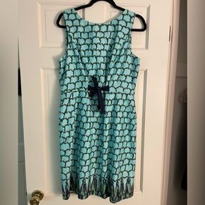 Lilly Pulitzer shift tie waist dress size 12 used good condition